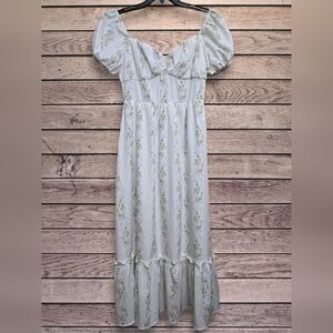 Floral White Maxi Dress